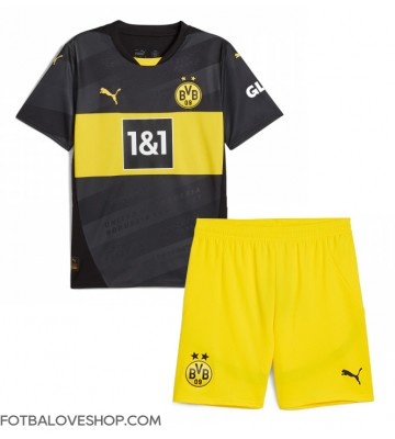 Borussia Dortmund Dětské Venkovní Dres 2024-25 Krátký Rukáv (+ trenýrky)